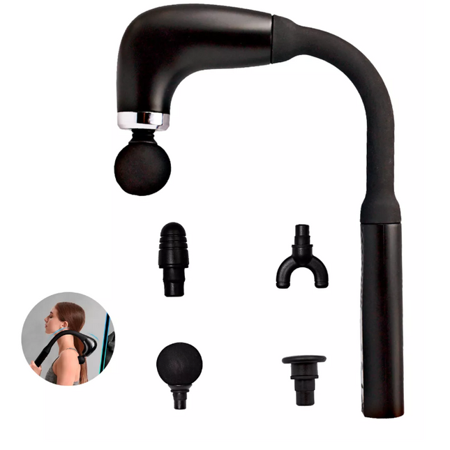 RelaxaFit Pistola Masajeadora Curva