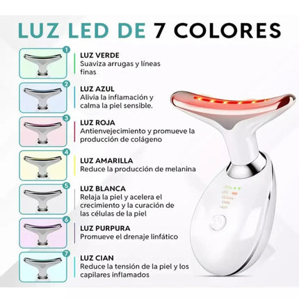 LiftGlow™ – Terapia Facial y de Cuello con Luz LED Antiarrugas